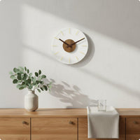 Minimalist Wall C-Clock Wooden Hands Home Decor Linear Markers
