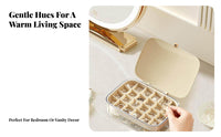 Multicompartment Trinket Holder Elegant Design Jewelry Box dirt-proofguard for Teenagers