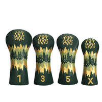 4 Pieces Golf Club Headcover Waterproof Golf Club Head Cover Dustproof Leather Headcover for Golfers