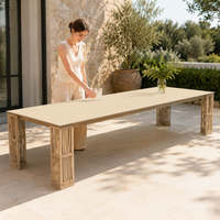 Outdoor Dining Set, Garden Table Set, 2-Person, Nordic Style, Waterproof, Sun Protection, Metal Frame
