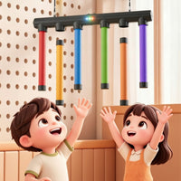 Hanging Reaction Training Toy with Drop Rods Rechargeable Hand-Eye Coordination Coach Interactive Response Drop Stick Game Textured for Athletes, Kids, Children, Gym, Home, Playroom