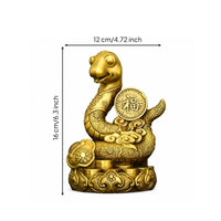 Snake Figurine Compact Sculpture Exotic for Collectors