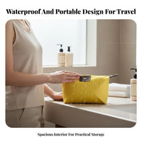 Dumpling Makeup Pouch Easy to Carry Dumpling Shape Makeup Pouch Sturdy Foldable Toiletry Bag for Women, Journeyers, Business Trip, Daily Use, Washroom