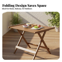 Foldable Design Small Portable Dining Table Easy to Stow Portable Outdoor Table Multi-Purpose Household Furniture Lightweight for Picnickers, Apartment Dwellers, Living Room, Balcony, Travel, Backyard