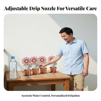 Automatic Drip Irrigation Kit Water-Saving Balcony Plant Watering System Easy to Install Automatic Plant Watering System for Gardeners, Home, Vacation