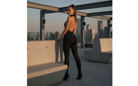 Halter Jumpsuit Form-Fitting Jumpsuit with Halter Neck Skinny Leg Clothing for Women