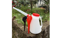 Graduated Oil Jug High Temperature Resistant Oil Can Flexible Spout Engine Fluid Dispenser for Mechanics, Hobbyists, Auto Shop, Garage