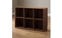 floor Storage Cabinet Double-Layer Bookshelf Thick Board Home Furniture for Living Room