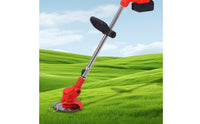 Cordless Grass Trimmer Electric-Powered Cordless Vegetation Wacker Lightweight Battery Powered Brush Cut for Garden, Outdoor, Small Yards
