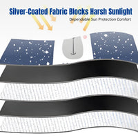 Car Rear Windshield Cartoon Sunshade Curtain, Double Layer, Heat Insulation, Suction Cup