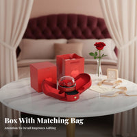 Celestial Feather Flower Jewelry Box Elegant Packaging Preserved Flower Gift Box Everlasting Flower Necklace Case