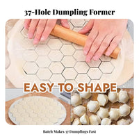 Aluminum Dumpling Press Time-Saving Ravioli Maker Easy to Use 37 Hole Ravioli Tray for Home Cooks, Beginners, Gatherings