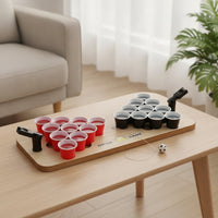 Easy to Assemble Football Drinking Game Board Interactive Tabletop Football Game with Cups Arcade-Style Toy Sturdy for Adults