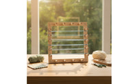 Yarn Winding Frame Square Yarn Winder with Pegs Weaving Frame with Pegs Sturdy Weaving Ball Winder Small for Knitters, Knitting