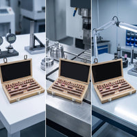 38 Pieces Accurate Precision Steel Gauge Block Set Hardened Steel Gauge Block Set Industrial Slip Gauges Workshop-Grade for Inspectors