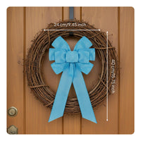 Large Wreath Bow Colorful Decorative Bow for Crafters, DIY Enthusiasts