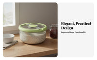 Moisture-Proof Rice Storage Container Multi-Purpose Sealed Grain Bin Safe for Kitchen Countertop