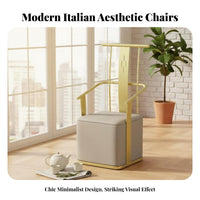 Minimalist Design Oval Tea Table with Handled Stools Sturdy Frame Reception Furniture Easy to Clean Indoor Furnishing Integrated Storage for Homeowners, Business Owners, New Movers, Teahouse, Office, Living Room, Den