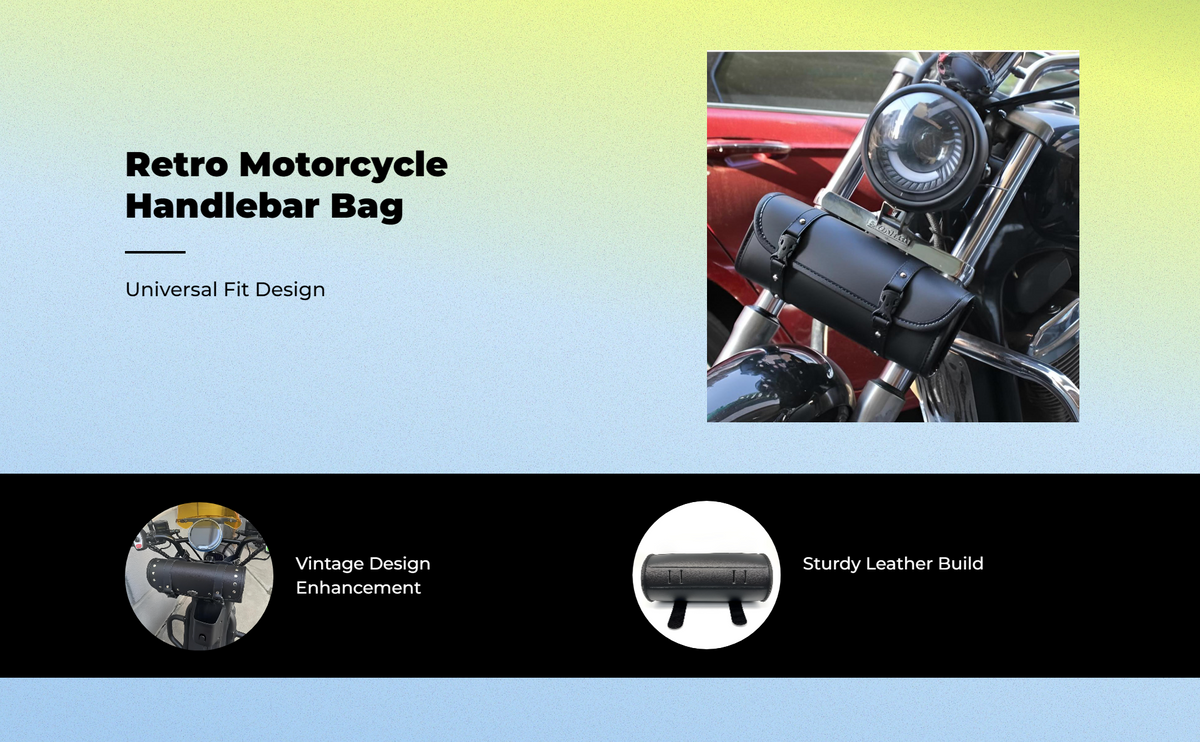 Waterproof Leather Motorcycle Tool Bag
