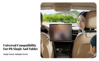 Car Headrest Tablet Mount Foldable Lengthen Able Car Tablet Bracket Rear Seat Amusement Mount Wide Compatibility