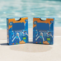 2 Pieces Underwater Search Game Portable Seek and Find Game Set with Mesh Bag Pool Toy Set with Mesh Bag Compact Tear-Resistant