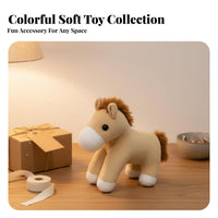 Stuffed Horse Great Gift Horse Stuffed Creature Stuffed Horse Doll PP Cotton Filled Creature Bag Attraction Soft Material