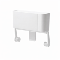 Cabinet Fridge Organizer for Students, No-Drill 1 Tier Refrigerator Side Storage Shelf, Multi-functional Countertop Rack for Paper Towels, Kitchen