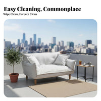 Space-Saving Adjustable Floor Lounger Soft Comfort Adjustable Sleeper Loveseat Convertible Design Household Furniture Multi-Positional for Apartment Dwellers, Young Adults, Balcony, Small Areas, Reading Nook, Home Office