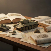 Tank Model Kit 1/72 Scale WW2 Tank Model Kit Fast Assembly Toy for Beginners
