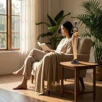 Figurine with Vessel Detailed Female Figurine Artistic for Living Room
