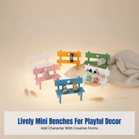 Modern Minimalist Wooden Mini Chair, Creative Home Display Decor, Photography Prop, Multi-Color Random
