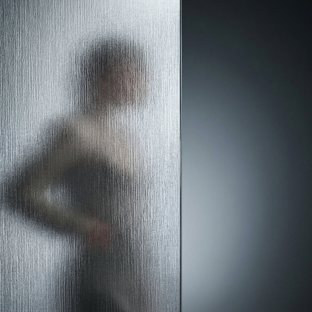Window Film Privacy and Blackout Window Film for Home Office, Brushed Finish Window Tint for Bathroom, Reusable Glass Film with Customization