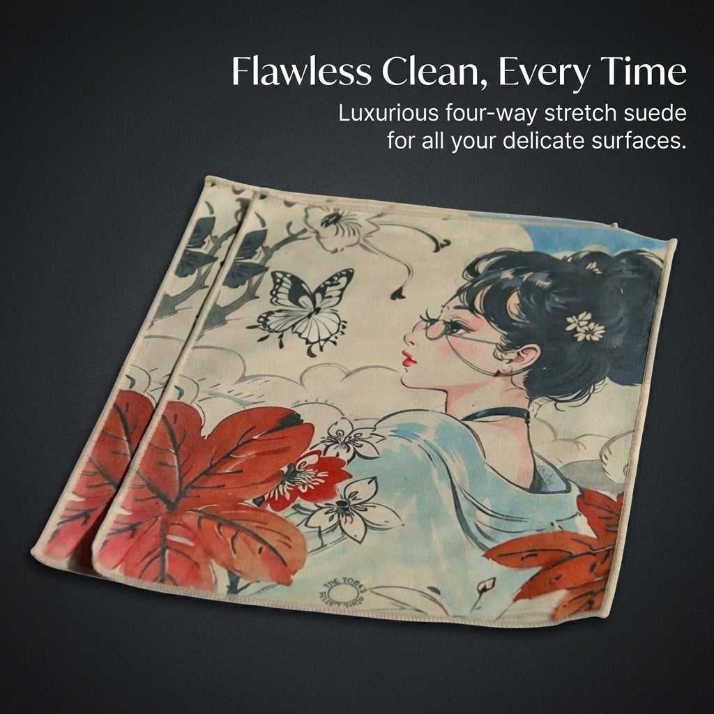 Microfiber Suede Cleaning Cloth, Thick Lens Cleaning Cloth, Soft Screen Cleaning Cloth, Re-usable Screen Cleaning Cloth, Washable Suede Cleaning Cloth