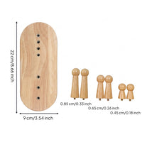 Traction Board Ergonomic Back Stretcher with Pressure Knobs Adjustable Support Board for Office Workers, Home, Floor