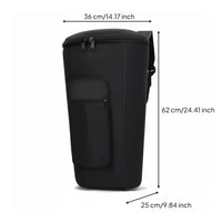 Waterproof Djembe Bag Water-Resistant African Drum Backpack Adjustable Shoulder Straps for Travel, Performances, Gigs