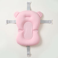 Baby Bath Support Mat Contoured Baby Bath Pad with Straps Supportive Cushioned for Newborns