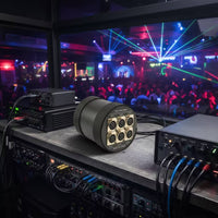 DMX-Compatible Splitter with Strap Rigging-Mount DMX-Compatible Splitter Amplifier 6-Way 3-Pin for Stage Technicians, Theaters