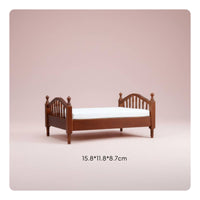 Textile Bedding 1:12 Scale Bed European Design Dollhouse Bed Realistic Details
