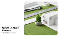 Micro Landscape Ornament Foliage Y Texture Miniature Foliage Model Lifelike Design Terrarium Decoration Accessories for Hobbyists, Adults, Dollhouse