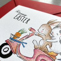 Easter Greeting Card with Envelope Happy Easter Card for Children, Friends, Holiday Greetings, Spring Season
