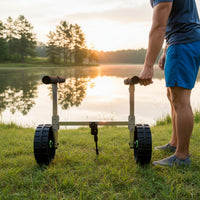 Kayak Trolley with Tank Wheels Heavy-Duty Kayak Cart with Foam Padding for Docks