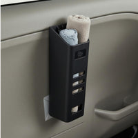 Openopen-Top Umbrella Storage Box ABS Plastic Car Umbrella Holder Matte Textured Slotted Side Slots for Vehicle Use