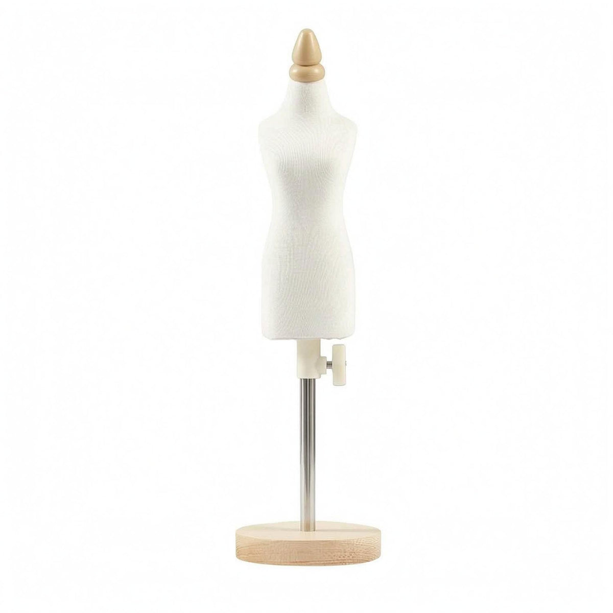 Teaching Dress Metal Support Rod Fashion Display Wooden Base Crafting Supply for Tailors