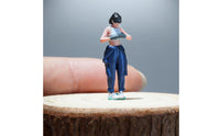 Painted Automotive Technician Figurine 1:64 Scale Diorama Figure Realistic for Model Scenes