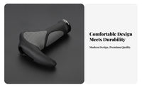 Winged Bicycle Grips Vibration Damping Double Lock Rings for Daily Commute