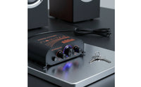 Compact Design 12V Car Audio Amplifier LED Indicator Light 2 Channel Stereo Amplifier Home Audio Power Amplifier for Desktop