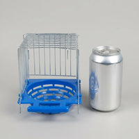Parrot Breeding Box Iron Wire Cage with Open Top, Small Parrot Nest for Indoor Bird Mating, Budgie Nest Box and Cockatiel Nesting Environment