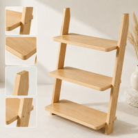 Ladder Bookshelf Wall-Mounted Storage Rack Living Room Bedroom Flower Stand Corner Shelf Multi-layer Bookcase