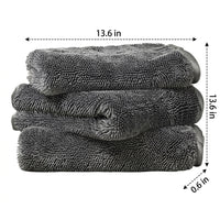 AB Yarn Microfibre Cloth and Microfibre Towel, Absorbent Car Towel for Removal, Multi-Purpose Microfiber Cleaning Tool with Hanging Loop
