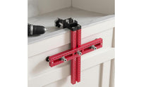 Cabinet Hardware Drilling Positioning Guide Two-Way Scale Drawer Handle Positioning Fixture Knob Hole Template Hex Key Included